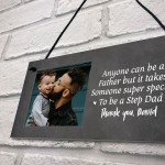 PERSONALISED Image Plaque For Step Dad Birthday Christmas