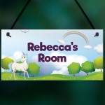 PERSONALISED Unicorn Bedroom Sign Girl Bedroom Nursery Decor