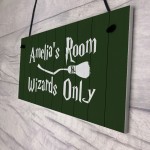 Personalised Wizard Magic Theme Bedroom Door Sign Novelty Gift