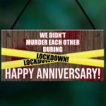 Post Lockdown Anniversary Gift Isolation Quarantine Funny Humour