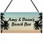 Personalised Beach Bar Sign Novelty Home Bar Decor Signs