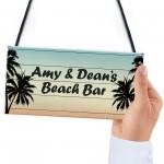 Personalised Beach Bar Sign Novelty Home Bar Decor Signs