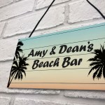 Personalised Beach Bar Sign Novelty Home Bar Decor Signs