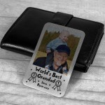 PERSONALISED Photo Wallet Card Best Grandad Birthday Xmas