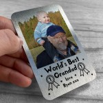 PERSONALISED Photo Wallet Card Best Grandad Birthday Xmas