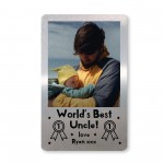 Best Uncle PERSONALISED Wallet Insert Uncle Birthday Xmas