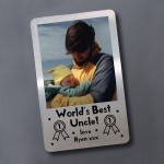 Best Uncle PERSONALISED Wallet Insert Uncle Birthday Xmas