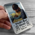 Best Uncle PERSONALISED Wallet Insert Uncle Birthday Xmas