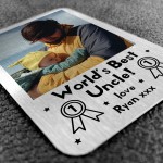 Best Uncle PERSONALISED Wallet Insert Uncle Birthday Xmas