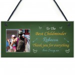 Best Childminder PERSONALISED Photo Plaque Thank You Birthday