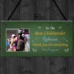 Best Childminder PERSONALISED Photo Plaque Thank You Birthday