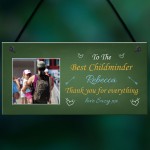 Best Childminder PERSONALISED Photo Plaque Thank You Birthday