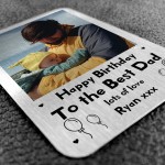 PERSONALISED Photo Metal Wallet Card Insert Dad Birthday Gift