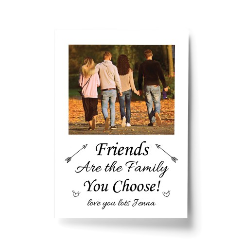 PERSONALISED Friendship Photo Print Gift For Friends Birthday