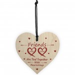 Personalised Friendship Gifts For Best Friend Wooden Heart Gifts