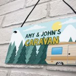 PERSONALISED Caravan Sign For Birthday Christmas Family Plaque