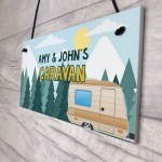 PERSONALISED Caravan Sign For Birthday Christmas Family Plaque