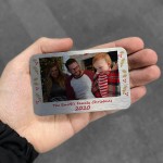 Family Christmas PERSONALISED Photo Wallet Card Family Gift