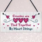 PERSONALISED Cousin Plaque Gift For Birthday Xmas Thankyou