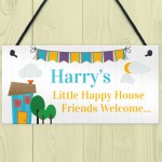 Playhouse Wendy House Sign Bedroom Plaque PERSONALISED