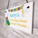 Playhouse Wendy House Sign Bedroom Plaque PERSONALISED