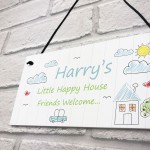 Personalised Childrens Playhouse Bedroom Wendy House Door Sign