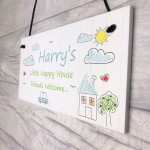 Personalised Childrens Playhouse Bedroom Wendy House Door Sign