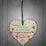 True Friends Never Apart Best Friends Love Friendship Gift Sign