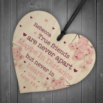 PERSONALISED Friendship Gift For Birthday Christmas Wood Heart