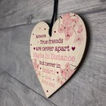 PERSONALISED Friendship Gift For Birthday Christmas Wood Heart