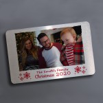 PERSONALISED Photo Metal Wallet Insert Christmas Memory Gift