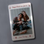 PERSONALISED Photo Wallet Card Insert Xmas Gift For Husband