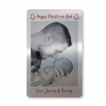 PERSONALISED Photo Metal Wallet Card Insert Christmas Gift