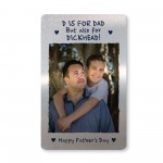 Funny Joke Fathers Day Gift For Dad Personalised Metal Card