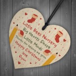 Personalised Gift For Nursery School Teacher Assistant Heart