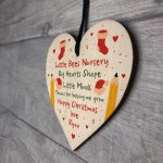 Personalised Gift For Nursery School Teacher Assistant Heart