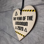 Year Of Lockdown Wooden Heart Quarantine Gift Family Gift