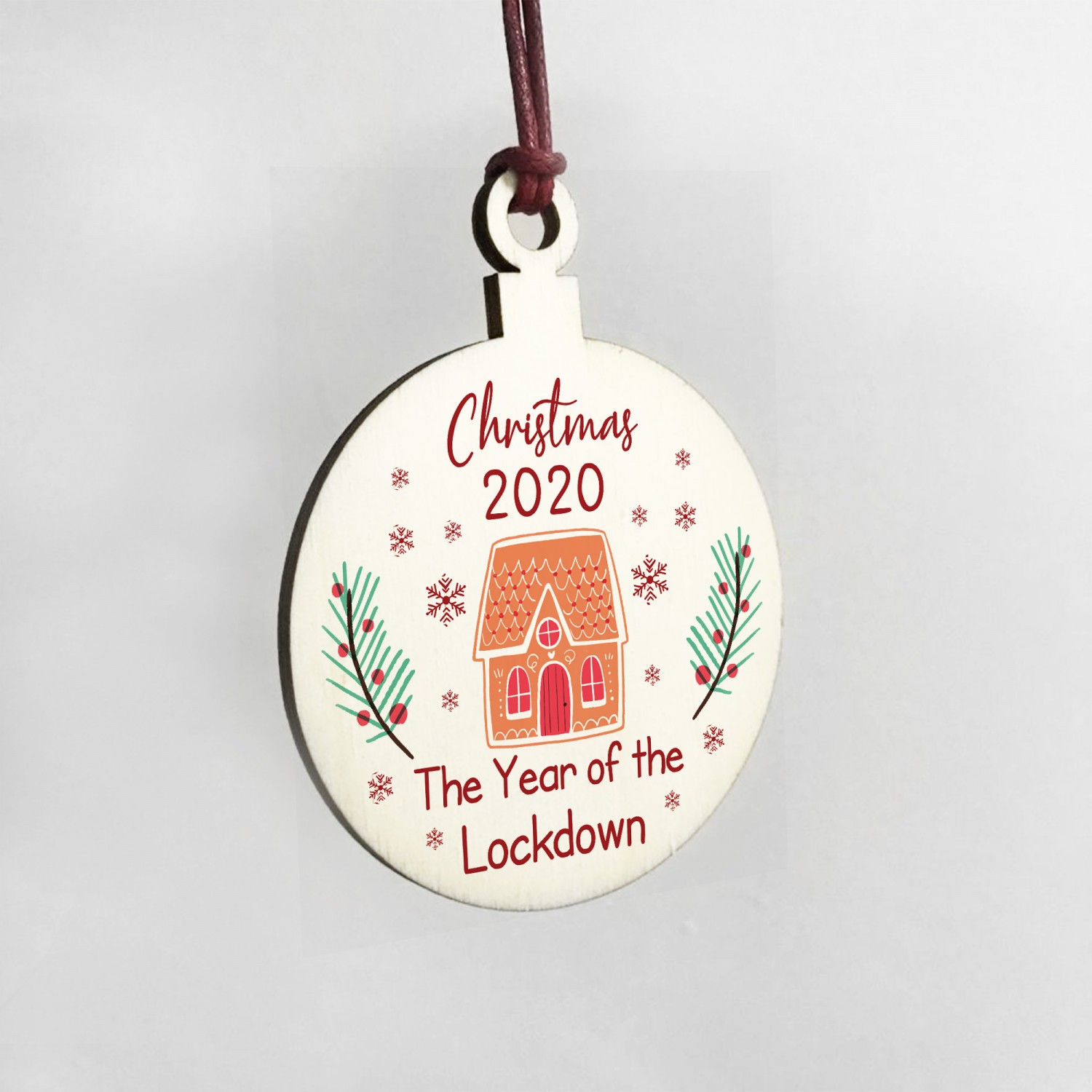 Novelty Christmas Bauble Year Of The Lockdown Tree Decoration