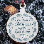 Our 1st Christmas Together PERSONALISED Tree Decoration