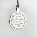 Our 1st Christmas Together PERSONALISED Tree Decoration