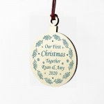 Our 1st Christmas Together PERSONALISED Tree Decoration