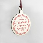 Our 3rd Christmas Together PERSONALISED Tree Decoration