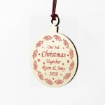 Our 3rd Christmas Together PERSONALISED Tree Decoration