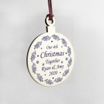 Our 4th Christmas Together PERSONALISED Tree Decoration