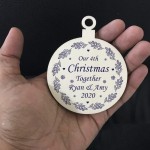 Our 4th Christmas Together PERSONALISED Tree Decoration