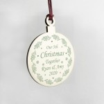 Our 5th Christmas Together PERSONALISED Tree Decoration