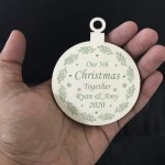 Our 5th Christmas Together PERSONALISED Tree Decoration