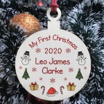 My First Christmas Bauble PERSONALISED New Baby Gift 1st Xmas