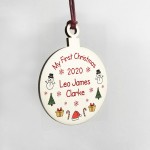 My First Christmas Bauble PERSONALISED New Baby Gift 1st Xmas