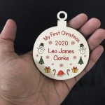 My First Christmas Bauble PERSONALISED New Baby Gift 1st Xmas